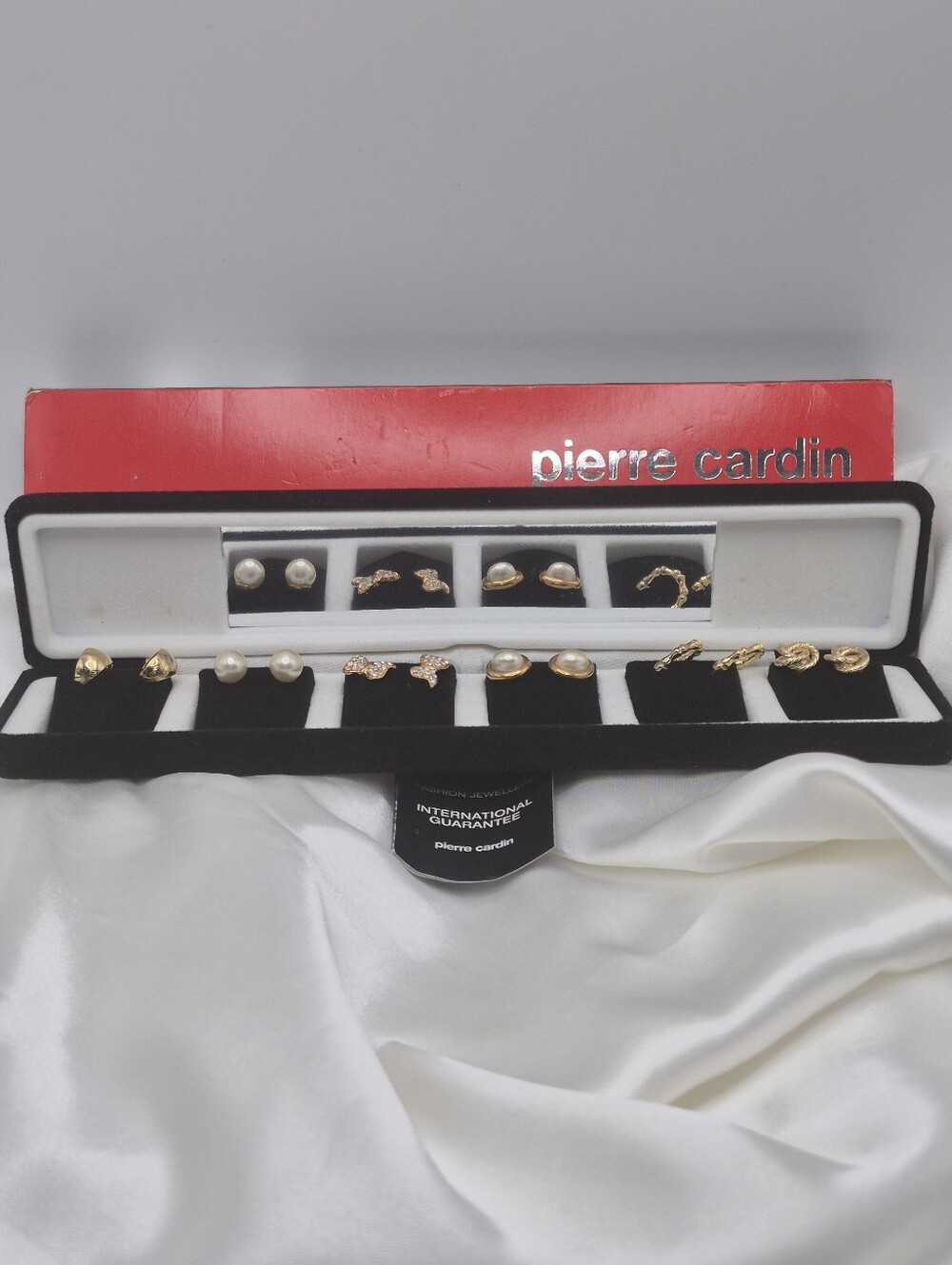 Pierre Cardin Designer Collection Gold Tone Stud Earring Set Of 6 Pairs